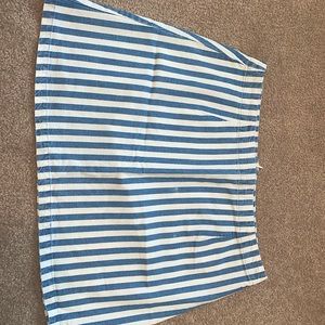 Forever 21 size large stripped skirt